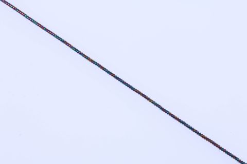 Strang Hematite, regenbogen bunt, Rondell, 2x3mm, 40cm