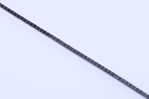 Strang Hematite, silber, Würfel, 6x6mm, 40cm