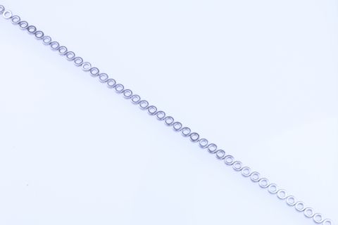 Strang Hematite, silber, Ring, 8mm, 40cm