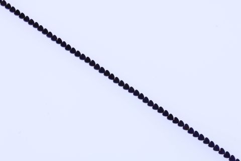 Strang Hematite, lila, Herz, 6mm, 40cm