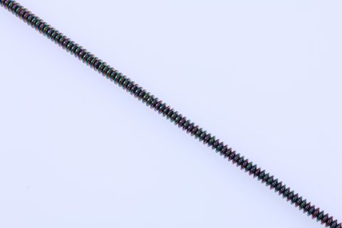 Strang Hematite, regenbogen bunt, Rondell, 3x8mm, 40cm