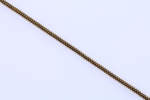 Strang Hematite, gold, Rondell, 3x8mm, 40cm