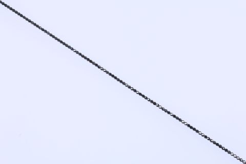 Strang Hematite, schwarz, Kugel facettiert, 3mm, 40cm