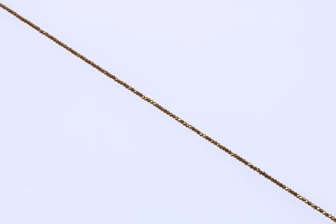 Strang Hematite, gold, Rondell facettiert, 2x3mm,40cm