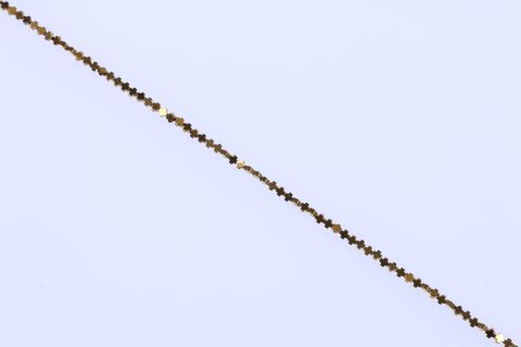 Strang Hematite, gold, Kreuz, 4mm, 40cm
