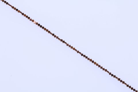 Strang Hematite, braun bronze, Kreuz, 4mm, 40cm