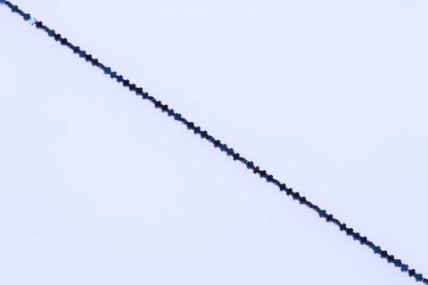 Strang Hematite, blau, Kreuz, 4mm, 40cm