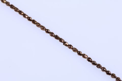 Strang Hematite, braun bronze, Totenkopf, 8mm, 43cm