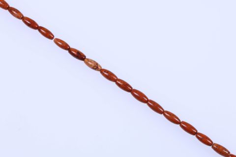 Strang Howlite, braun cognac, Olive, 8x18mm, 40cm