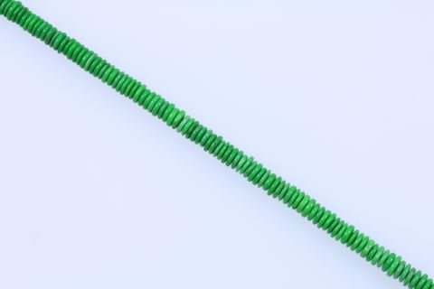 Strang Howlite, grün apfel, Rondell, 3x10mm, 40cm