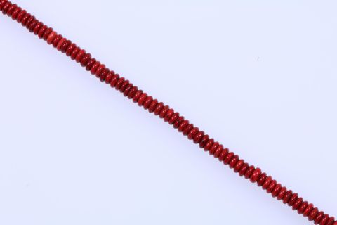 Strang Howlite, rot, Rondell, 3x10mm, 40cm