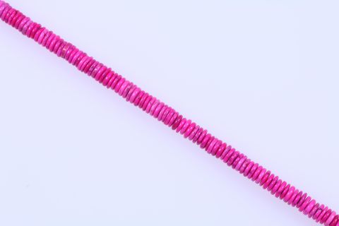 Strang Howlite, pink, Rondell, 4x12mm, 40cm