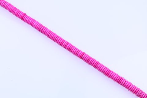 Strang Howlite, pink, Rondell, 5x14mm, 40cm