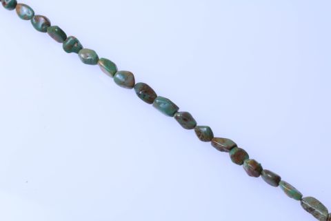 Strang Türkis, grün, Nuggets, 11x16mm, 40cm