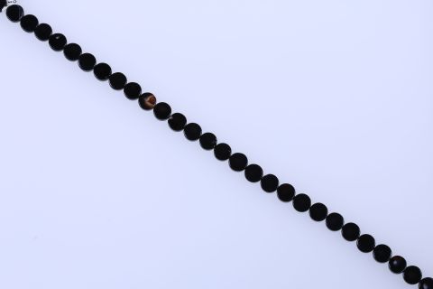 Strang Onyx, schwarz, Scheibe, 12mm, 39cm