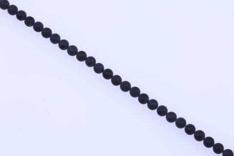Strang Onyx, schwarz, Kugel, matt, 10mm, 39cm