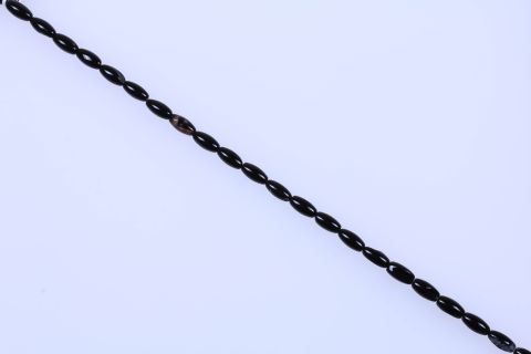 Strang Onyx, schwarz, Olive, 8x16mm, 39cm