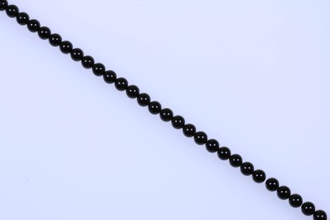 Strang Onyx, schwarz, Kugel, 12mm, 39cm