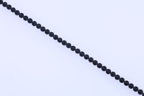 Strang Onyx, schwarz, Kugel matt, 4mm, 39cm