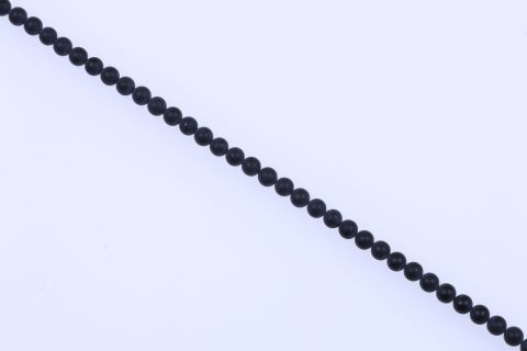 Strang Onyx, schwarz, Kugel matt, 4mm, 39cm