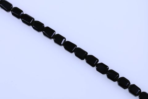 Strang Onyx, schwarz, Rechteck kantig, 20x25mm, 40cm