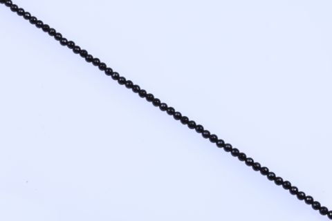 Strang Onyx, schwarz, Kugel facettiert, 6mm, 37cm