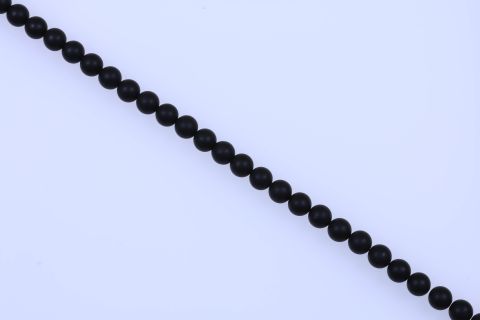 Strang Onyx, schwarz, Kugel matt, 14mm, 39cm
