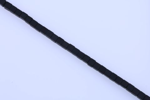 Strang Onyx, schwarz, Würfel matt, 12x12mm, 39cm