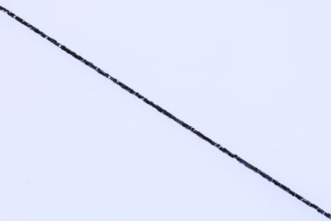 Strang  Glas, schwarz bedampft, Würfel facettiert, 2x2mm, 44cm