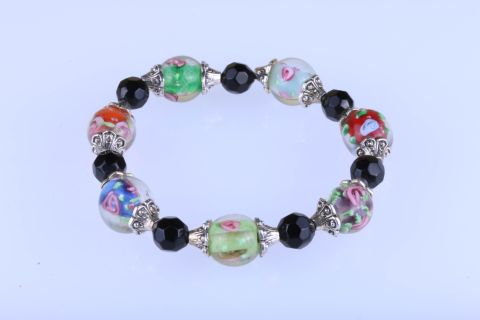 Armband Glas, bunt