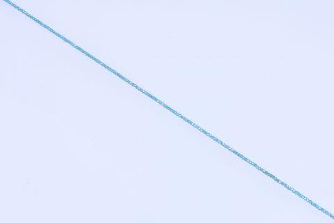 Strang  Glas, türkis bedampft, Rondell, facettiert, 2x3mm, 40cm