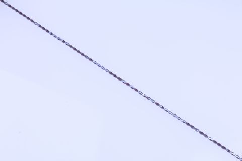 Strang  Glas, anthrazit, Raute facettiert, 3x5mm, 44cm