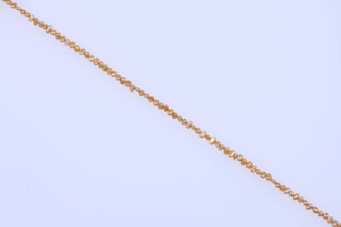 Strang Süsswasser, gold mais, barock potatoe, 4x6mm, 40,5cm
