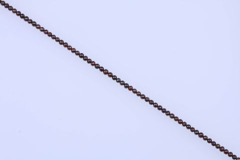 Strang Süsswasser, braun dunkel, rund, 6x6mm, 38,5cm