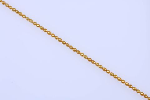 Strang Süsswasser, gold mais, oval, 7x7mm, 41cm