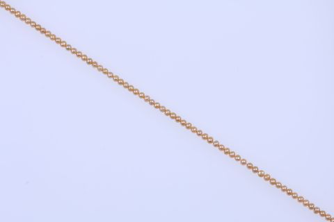 Strang Süsswasser, beige gold, rund, 6x6mm, 42,5cm