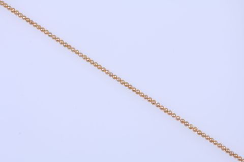 Strang Süsswasser, beige gold, rund, 6x6mm, 42,5cm