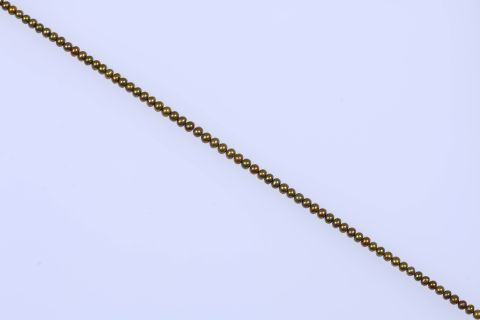 Strang Süsswasser, oliv gold, eirig, 6x7mm, 38cm