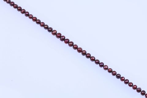 Strang Süsswasser, braun rot, eirig, 9mm, 39cm