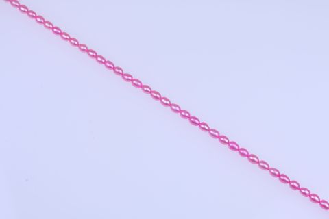 Strang Süsswasser, pink, oval, 7x9mm, 40cm