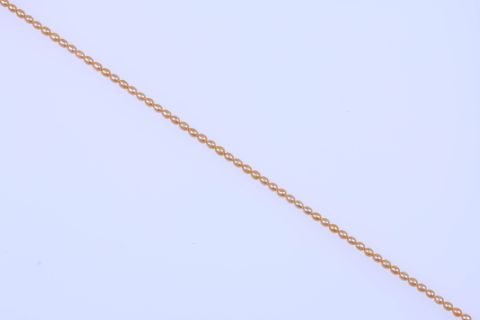 Strang Süsswasser, gelb hell, oval, 5x7mm, 40cm