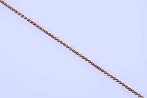 Strang Süsswasser, beige gold, oval, 5x7mm, 40cm