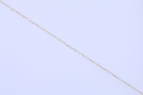Strang Süsswasser, weiß, Reiskorn barock, 5x6mm, 42cm