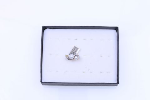 Ring Süsswasser,925 Silber, weiss,3 kugel ,8,6,4mm,1 stück