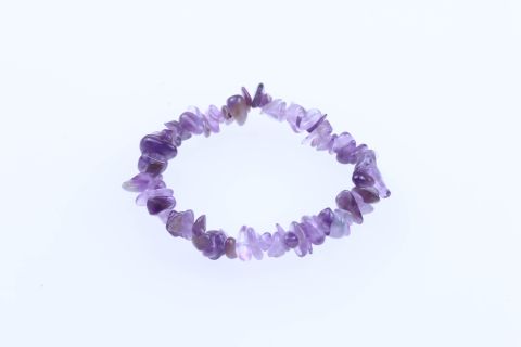 Armband Amethyst Splitter, lila, 8mm, auf Gummi