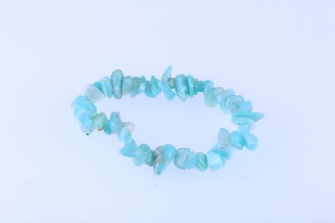 Armband Amazonite, grün, 8mm, 19cm, auf Gummi