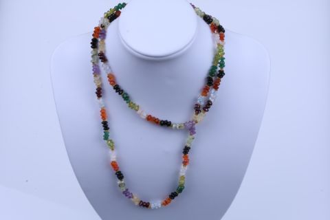 Kette Achat, bunt. Rondell, 5-6mm, endlos, 80cm