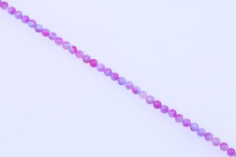 Strang Jade, pink flieder, Kugel, 8mm, 40cm