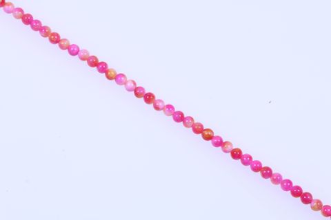 Strang Jade, pink rot, Kugel, 8mm, 40cm