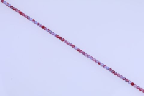 Strang Persische Jade, lila rot weiß, Kugel, 6mm, 40cm